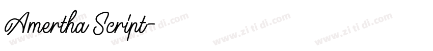 Amertha Script字体转换